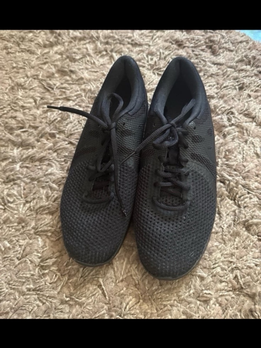 Nike Women's All-Black Knit Lace-Up Sneakers